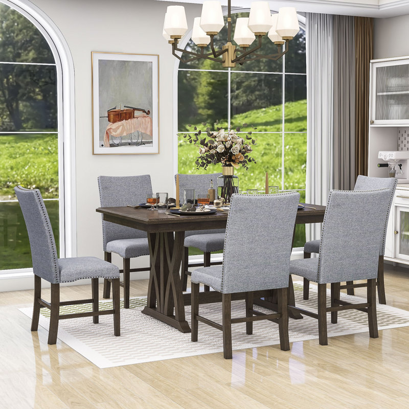 Winston Porter Nachel 6 - Person Extendable Dining Set | Wayfair